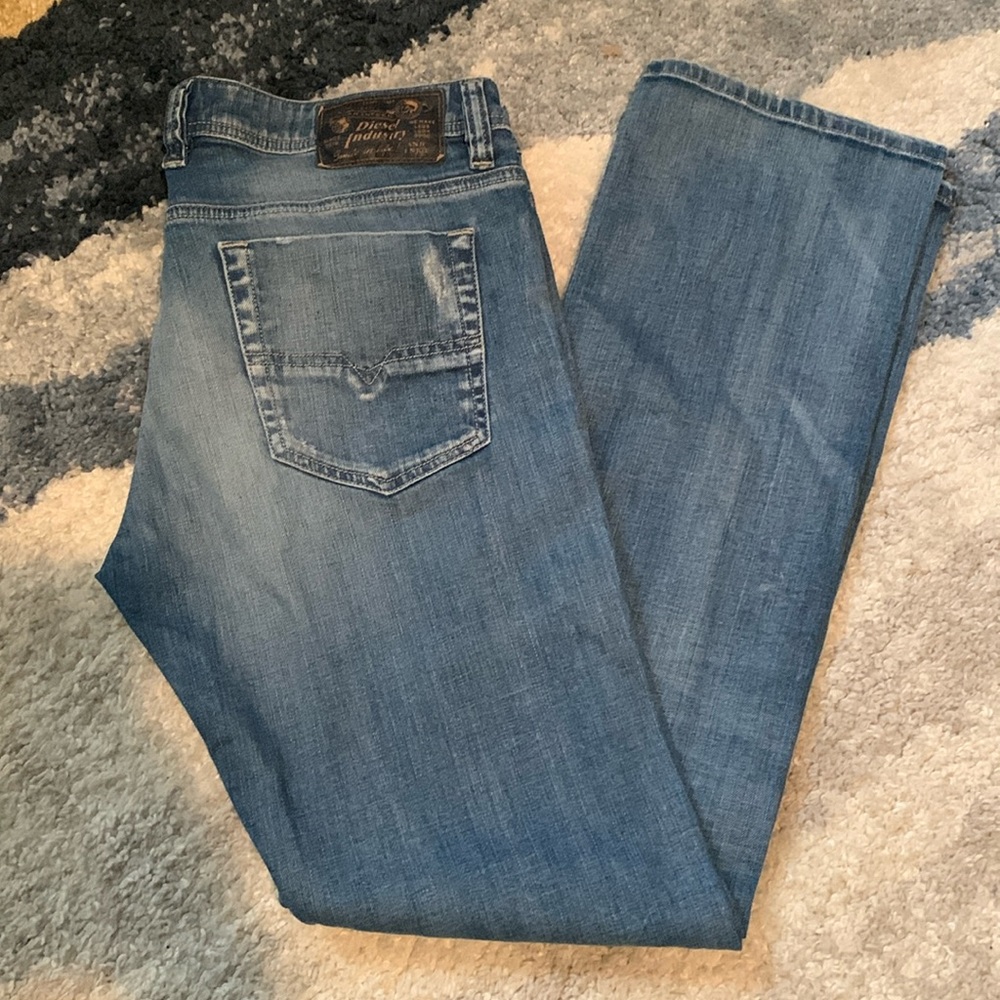 Diesel Men's Straight Jeans - Light Blue